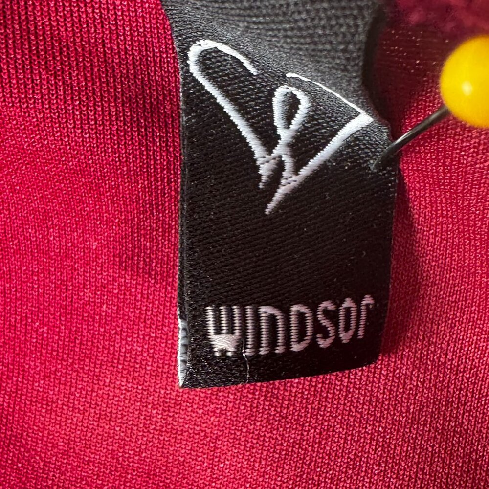 Size M Windsor Burgundy Off-Shoulder High-Low Party Cocktail Dress - Picture 7 of 9